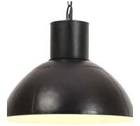 vidaXL Lampe suspendue - Noir Rond