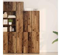 vidaXL Haut Armoire 2 pcs Bois ancien 70 x 42,5 x 185 cm