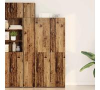 vidaXL Haut Armoire 2 pcs Bois ancien 80 x 42 x 185 cm