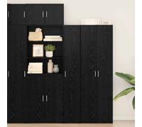 vidaXL Haut Armoire 2 pcs Chêne noir 30 x 42,5 x 185 cm