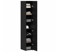 vidaXL Buffet Chêne Noir 30x42.5x185 cm Bois d'ingénierie