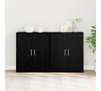 vidaXL Haut Armoire 2 pcs Chêne noir 60 x 31 x 70 cm Bois d'ingénierie