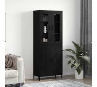 vidaXL Haut Armoire 2 pcs Chêne noir 69,5 x 34 x 180 cm