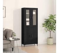 vidaXL Haut Armoire 2 pcs Chêne noir 69,5 x 34 x 180 cm