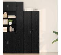 vidaXL Haut Armoire 2 pcs Chêne noir 70 x 42,5 x 185 cm