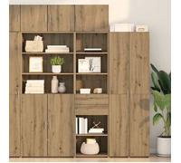 vidaXL Armoire haute avec tiroir Chêne artisanal 50 x 42,5 x 185 cm Meuble moderne