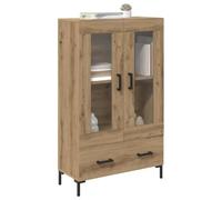 vidaXL Haut Armoire avec tiroir Chêne Artisanal 69,5 x 31 x 115 cm, Meuble de Salon Moderne, Design rectangulaire, bahut Durable avec Rangement, Pratique et élégant pour la Maison