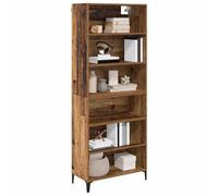 vidaXL Haut Armoire Bois Ancien 69,5 x 34 x 180 cm Bois d'ingénierie, Buffet Moderne, Rangement stylé, Meuble rectangulaire, Affichage dans Le Salon, étagère en Bois reconstitué