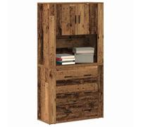 vidaXL Haut Armoire Bois Ancien 80 x 33 x 150 cm Bois d'ingénierie, Rangement Moderne pour Salle à Manger, Buffet Rectangulaire, Organisateur Pratique, Meuble Polyvalent