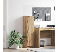 vidaXL Haut Armoire Chêne Artisanal 31.5 x 32 x 122.5 cm, Meuble Haut rectangulaire Moderne, Rangement Efficace, Style Minimaliste, déco Tendance pour Salon