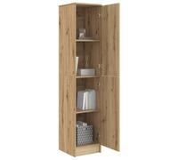vidaXL Haut Armoire Chêne Artisanal 35 x 39 x 168 cm | Beaucoup de place pour ranger tout grâce aux étagères intégrées , Fini mat moderne qui s'adapte à tous les styles de déco ,