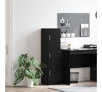 vidaXL Haut Armoire Chêne noir 31.5 x 32 x 122.5 cm