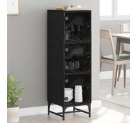 vidaXL Haut Armoire Chêne noir 35 x 37 x 117 cm Bois d'ingénierie