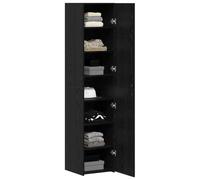 vidaXL Haut Armoire Chêne Noir 40 x 42,5 x 185 cm, Buffet Rectangulaire, Unité de Rangement Moderne, Grand Cabinet, Design Multi-Compartiments, Solution de Rangement Verticale