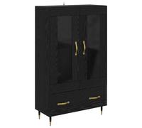 vidaXL Haut Armoire Chêne noir 69,5 x 31 x 115 cm Bois d'ingénierie