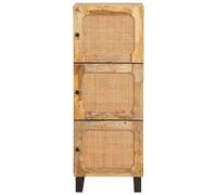 vidaXL Haut Armoire Marron 60 x 33,5 x 100 cm Bois de mangue massif