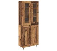 vidaXL Haut Armoire Montage mural 2 pcs Bois ancien 69,5 x 34 x 180 cm