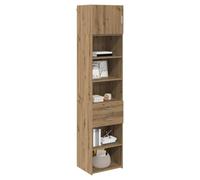 vidaXL Haut Armoire Montage Mural Chêne Artisanal 50 x 42,5 x 225 cm, Meuble de Salon élégant, Buffet rectangulaire, cabinets muraux minimalistes, Un Vrai Gain de Place en Bois