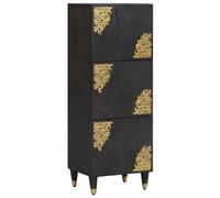vidaXL Haut Armoire Noir 40 x 33 x 110 cm Bois de mangue massif