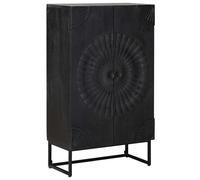 vidaXL Haut Armoire Noir 55 x 30 x 95 cm