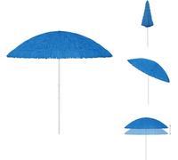 vidaXL Hawaii Parasol Bleu 300 cm - Parasols & ombrelles