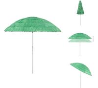 vidaXL Hawaii Parasol Vert 240 cm - Parasols & ombrelles