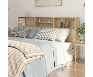 vidaXL Headboard Cabinet - Oak Sonoma 200x19x103.5 cm