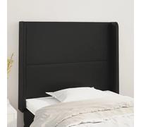 vidaXL Headboard with Ears - Black