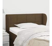 vidaXL Headboard with Ears - Dark Brown