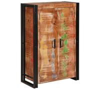 vidaXL Highboard avec Portes Marron Bois Recyclé Massif et Métal, Buffet de Salon, Rangement spacieux, Meuble Moderne, Armoire Polyvalente, unité d'affichage Pratique