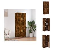 vidaXL Highboard chêne fumé 69,5x34x180 cm Bois composite - Sideboards