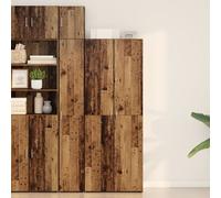 vidaXL Highboard vieux bois 70x42.5x185 cm bois d'ingénierie