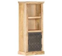vidaXL Hoge kast met deur 45x32x110 cm massief mangohout289098 Noir G