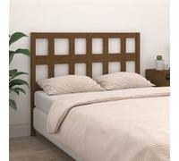 vidaXL Hoofdbord 125,5x4x100 cm massief grenenhout honingbruin818913 Marron G