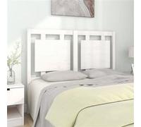 vidaXL Hoofdbord 125,5x4x100 cm massief grenenhout wit817931 Blanc G