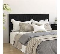 vidaXL Hoofdbord 125,5x4x100 cm massief grenenhout zwart818084 Noir G