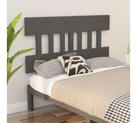 vidaXL Tête de lit Gris 153,5x3x81 cm Bois massif de pin