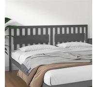Hoofdbord 205,5x4x100 cm massief grenenhout grijs818592