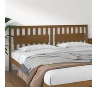 vidaXL Hoofdbord 205,5x4x100 cm massief grenenhout honingbruin818593 Marron G