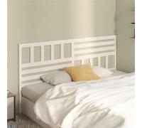 vidaXL Hoofdbord 206x4x100 cm massief grenenhout wit814165 Blanc G
