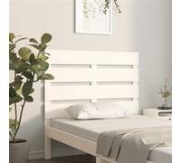 vidaXL Tête de Lit Meuble de Chambre à Coucher Accessoire de Lit Simple Tête de Cadre de Lit Intérieur Blanc 75x3x80 cm Bois Massif de Pin