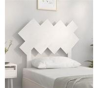 vidaXL Tête de lit Blanc 92x3x81 cm Bois massif de pin