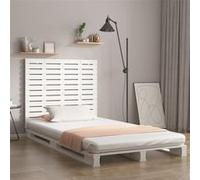 vidaXL Tête de lit murale Blanc 126x3x91,5 cm Bois massif de pin