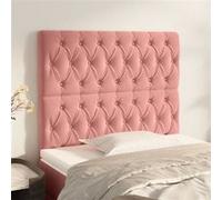 vidaXL Hoofdborden 2 st 100x7x78/88 cm fluweel roze3116715 Rose G
