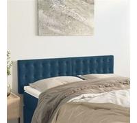 vidaXL Hoofdborden 2 st 72x5x78/88 cm fluweel donkerblauw346474 Bleu foncé G