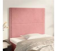 vidaXL Têtes de lit 3116233 Velours Rose 90x5x118/128 cm 2 pièces