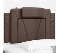 vidaXL Coussin de tête de lit Viana similicuir marron 80 cm