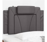 vidaXL Coussin de tête de lit Viana gris 80 cm similicuir