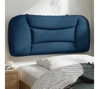 vidaXL Coussin de tête de lit Hvar Bleu 80 cm Tissu