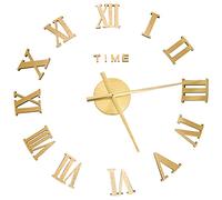 vidaXL Horloge Murale 3D Design Moderne Doré 100 cm XXL